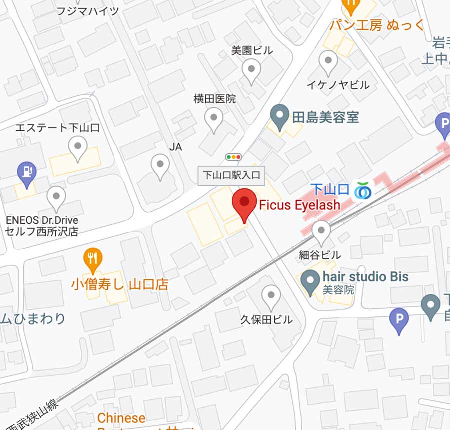 フィカスサロンの所在地図の画像